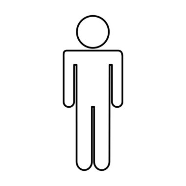 insan figürü siluet simge