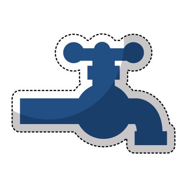 su dokunun izole simgesi