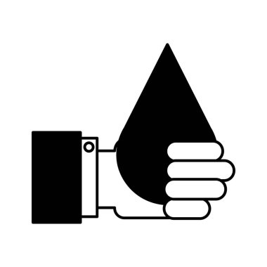 el su damla izole simgesi ile insan