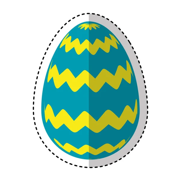 Egg paint easter season — Stock Vector