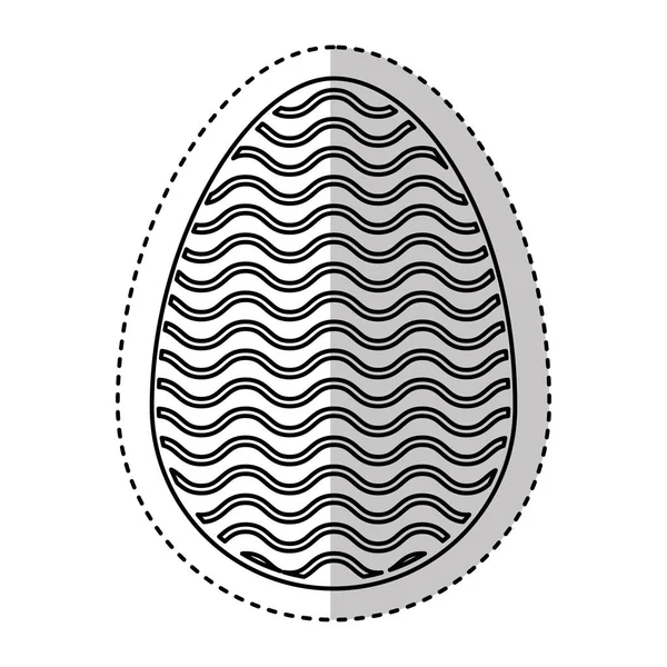 Pintura al huevo temporada de Pascua — Vector de stock