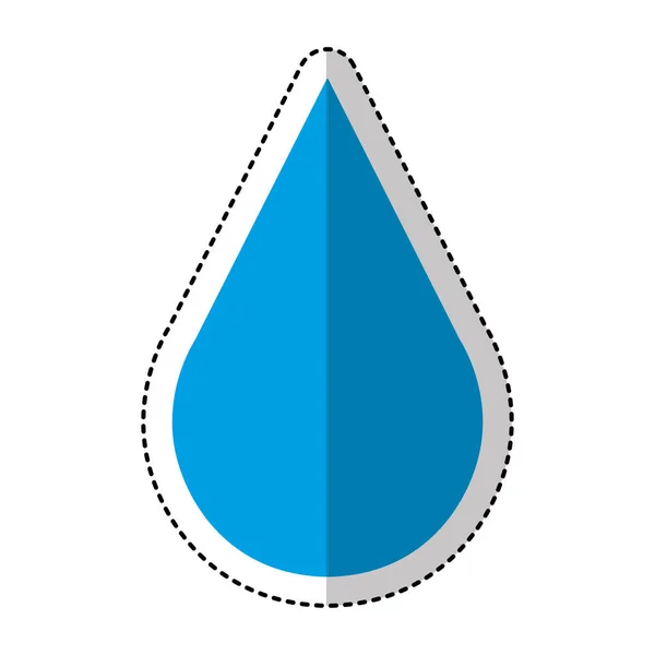 Изолированный значок капли воды — стоковый вектор