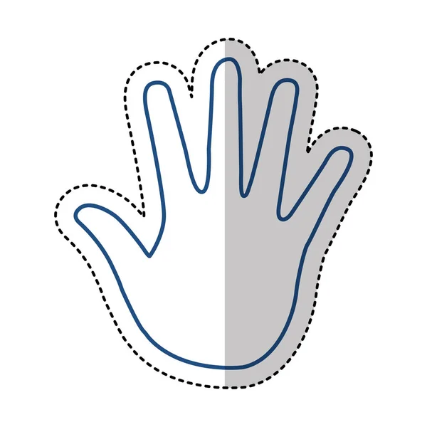 손 인간의 고립 된 아이콘 — 스톡 벡터
