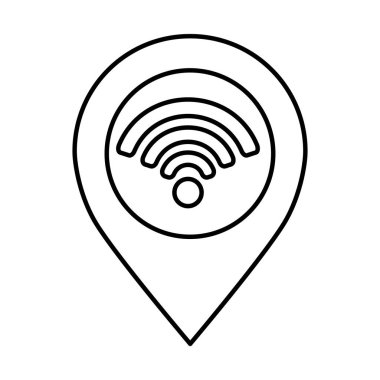 WiFi bağlantı hizmet simgesi