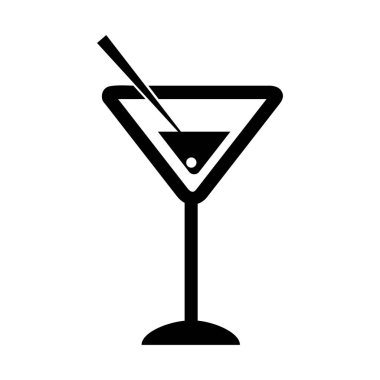 kokteyl fincan izole simgesi