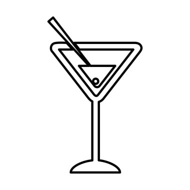 kokteyl fincan izole simgesi