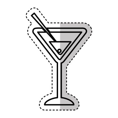 kokteyl fincan izole simgesi