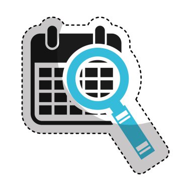 Büyüteçle takvim anımsatıcı