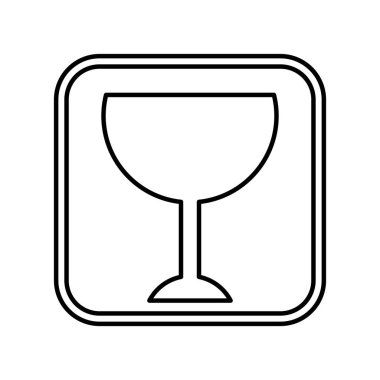 Kupası kırılgan ambalaj işareti