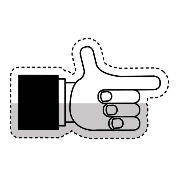 Hand human photographer icon — Stock Vector