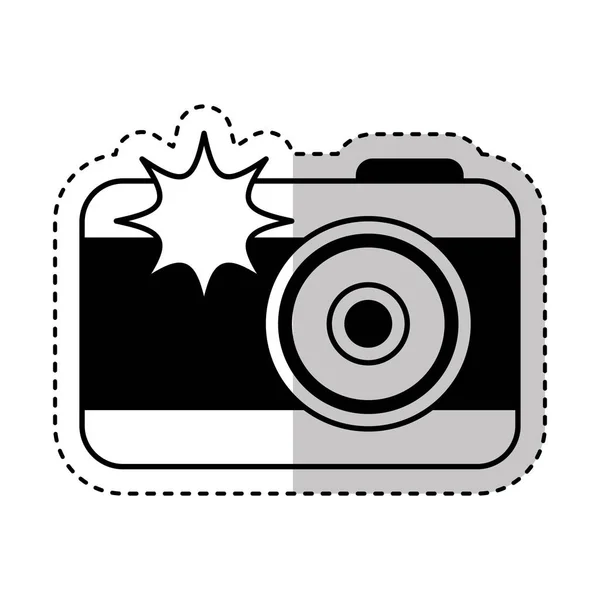 Фотоапарат з піктограмою спалаху — стоковий вектор