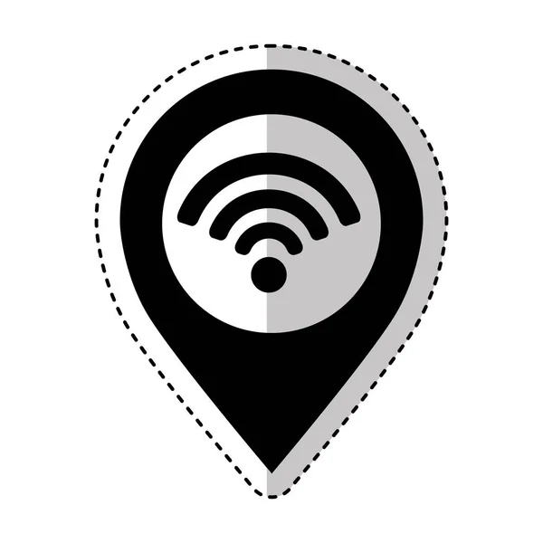 Service-Symbol für Wifi-Verbindung — Stockvektor