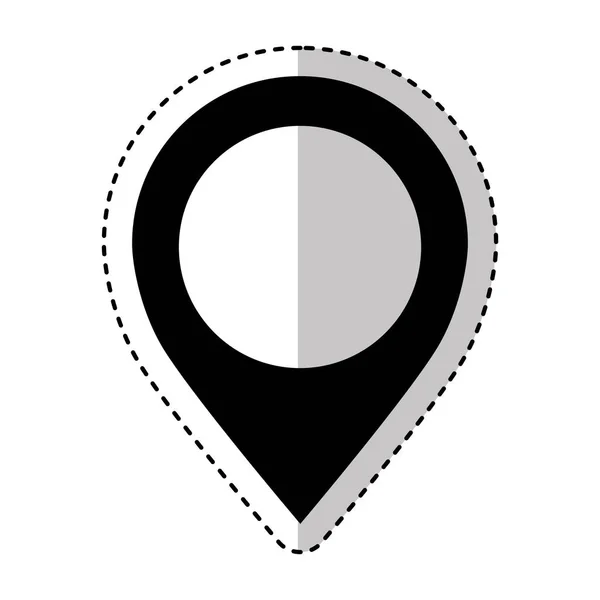 PIN aanwijzer locatiepictogram — Stockvector