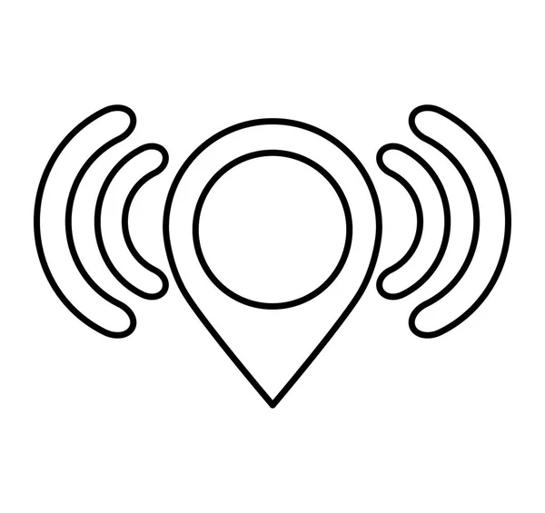 Icono del servicio de conexión wifi — Vector de stock