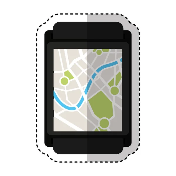 Μεμονωμένο εικονίδιο υπηρεσία GPS — Διανυσματικό Αρχείο