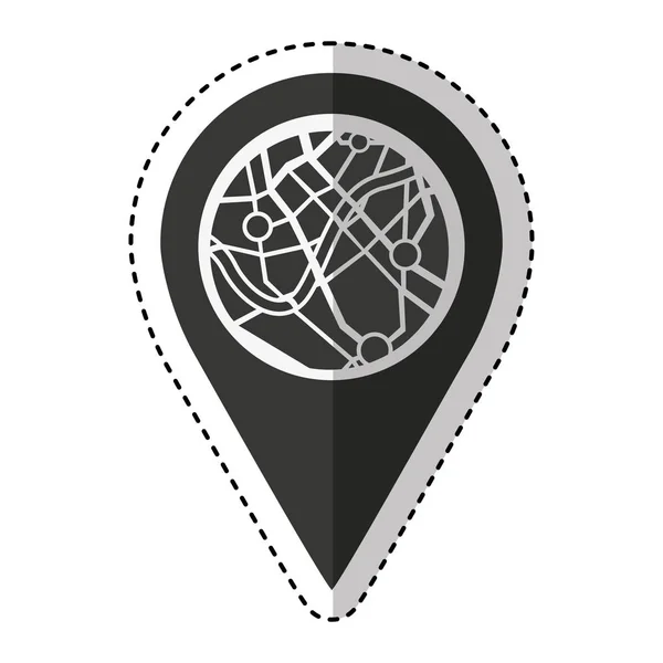 Pin pointer location icon — Stock Vector