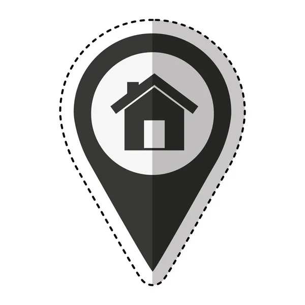 PIN aanwijzer locatiepictogram — Stockvector