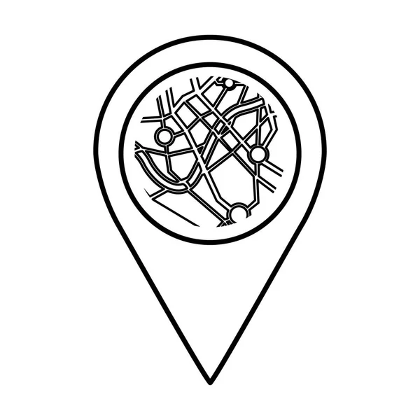 Pin puntero ubicación icono — Archivo Imágenes Vectoriales