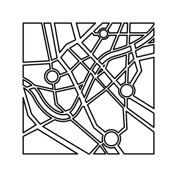 Izolované ikonu Průvodce mapy papírové — Stockový vektor