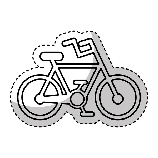 Bicicleta vehículo aislado icono — Archivo Imágenes Vectoriales