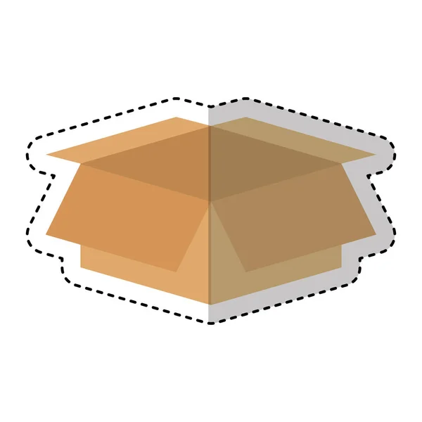 판지 상자 포장 아이콘 — 스톡 벡터