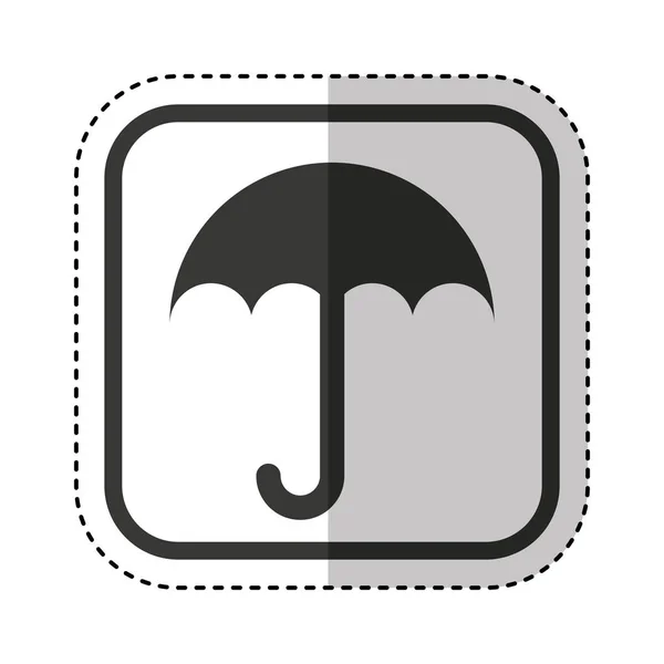 Deštník balení ikonu symbolu — Stockový vektor