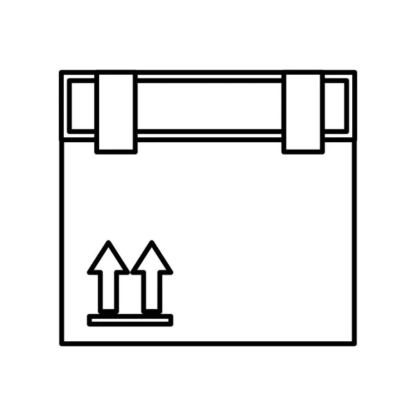 Carton box packing icon — Stock Vector