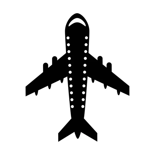 Airplane fly isolated icon — Stock Vector