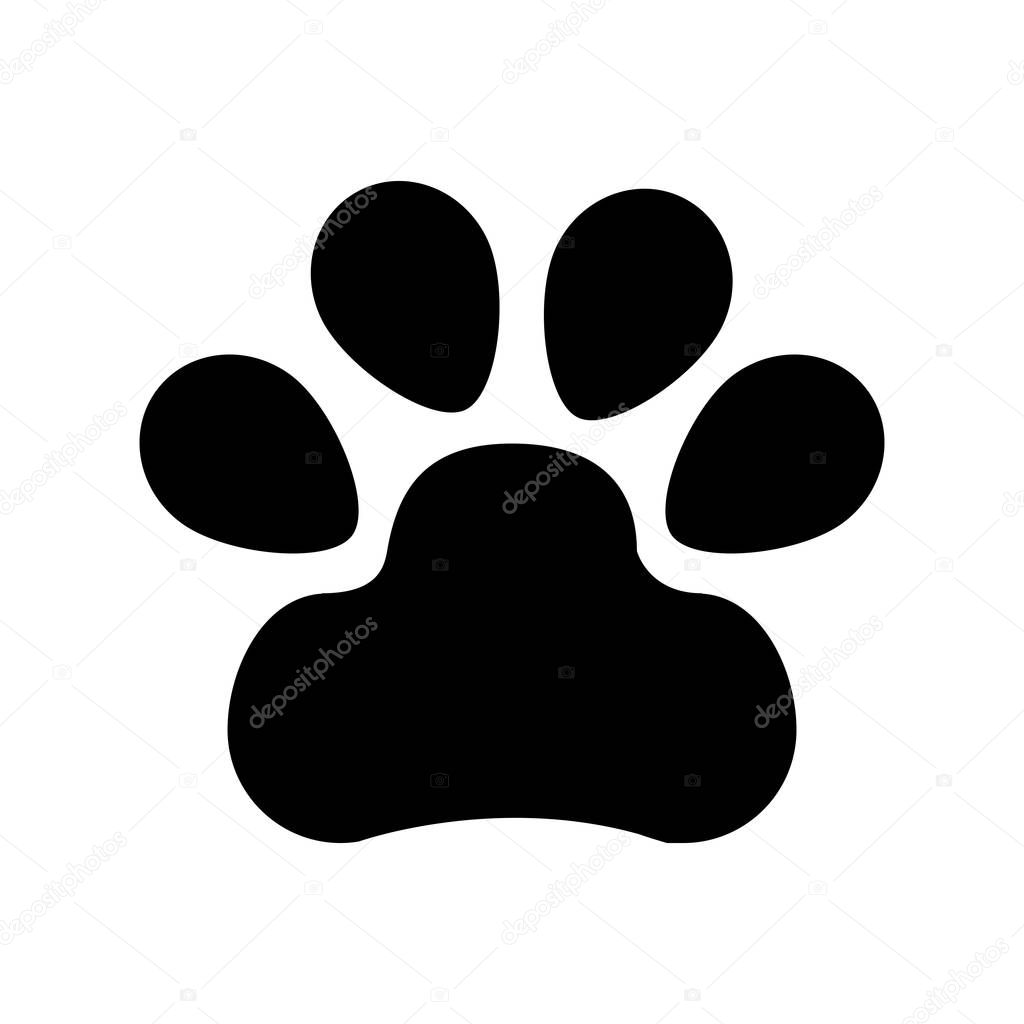 animal footprint isolated icon