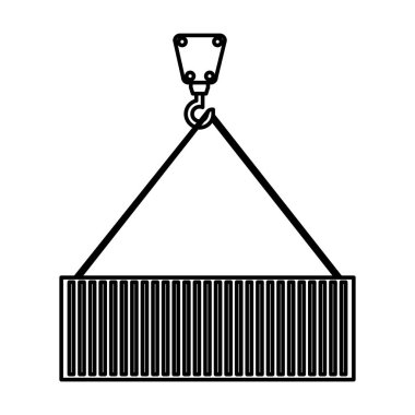 Konteyner Vinç içinde asılı
