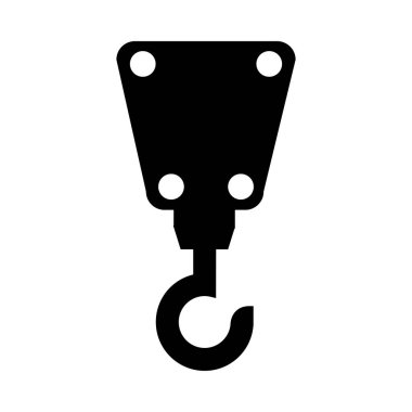 Vinç hizmeti izole simgesi