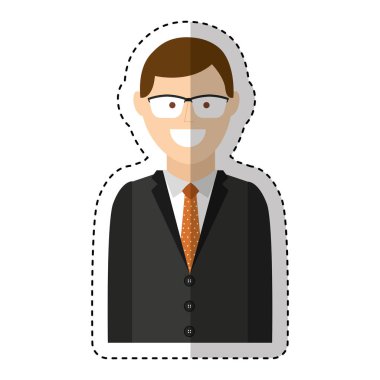 işadamı karakter izole simgesi