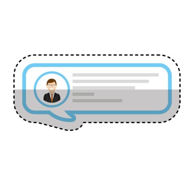 konuşma balonu blog simgesinin