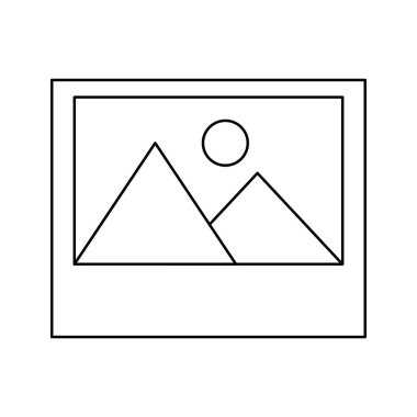 resim dosyası izole simgesi