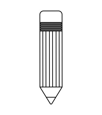 kalem siluet izole simgesi