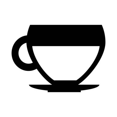 Kahve fincanı izole edilmiş ikon içer