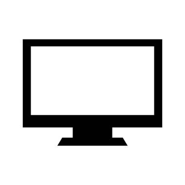 bilgisayar masaüstü izole simgesi