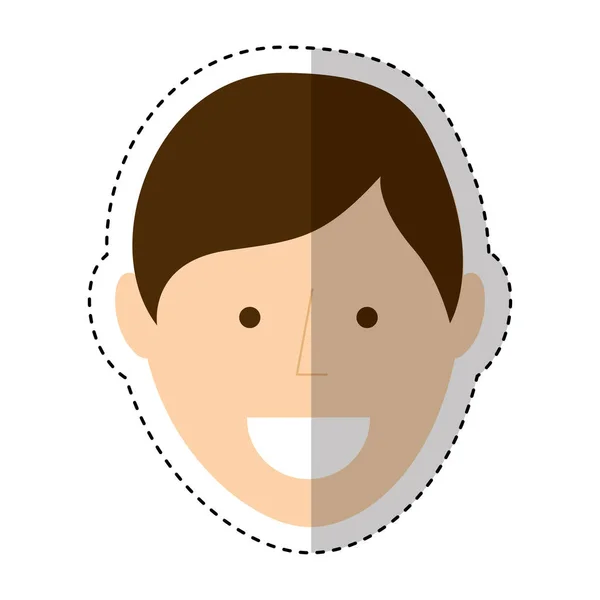 Joven hombre avatar carácter — Vector de stock