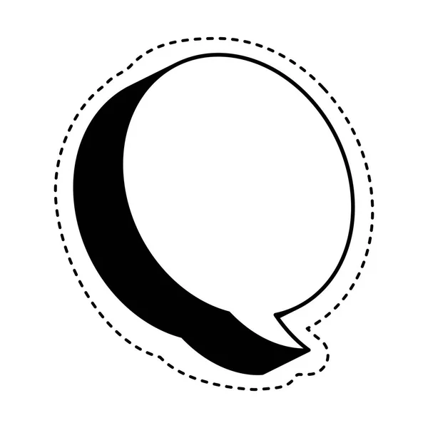 Geïsoleerde pictogram van de zeepbel van spraak — Stockvector
