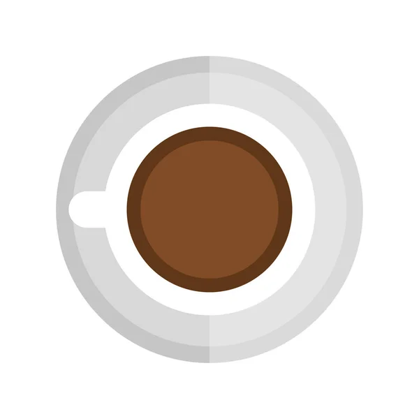 Kaffeetasse trinken isolierte Ikone — Stockvektor