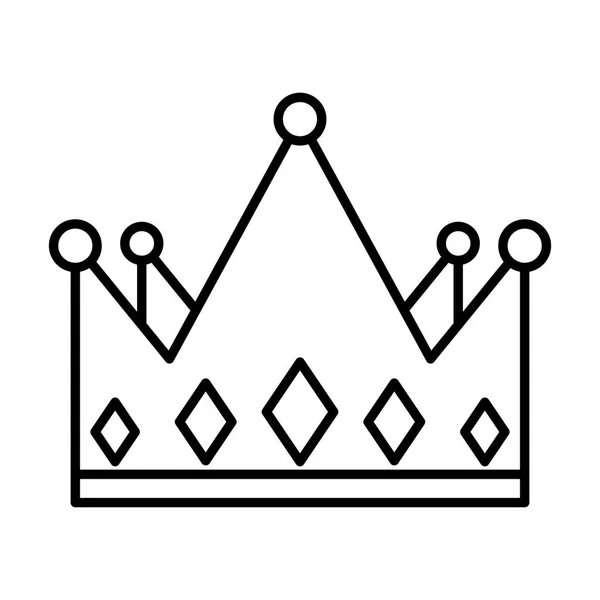 Geïsoleerde pictogram van de kroon van de koning — Stockvector