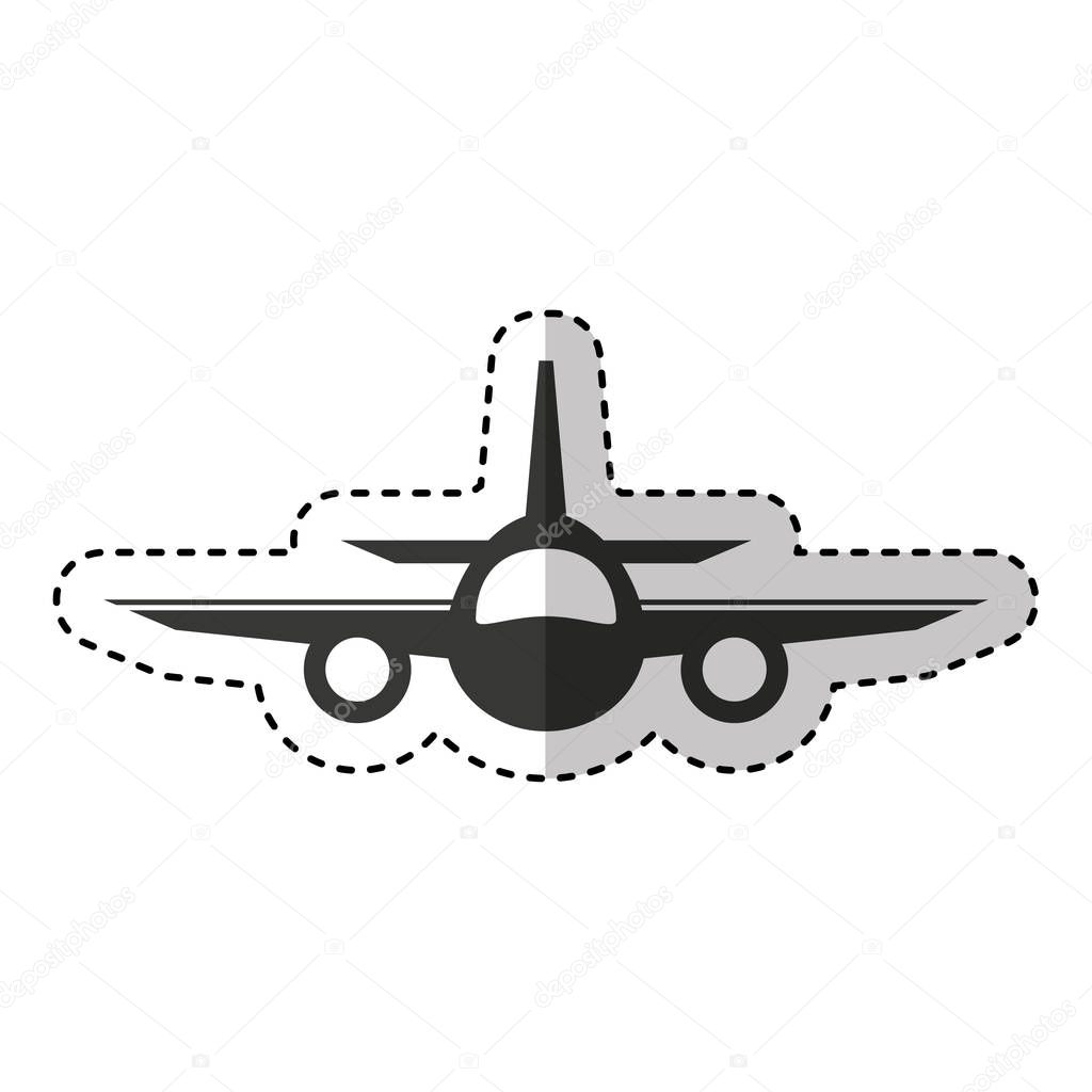 airplane fly isolated icon