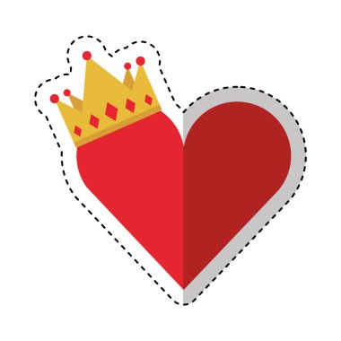 kral taç izole simgesi