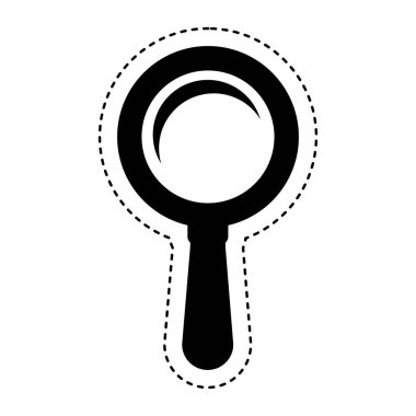 büyüteç izole edilmiş simge ara