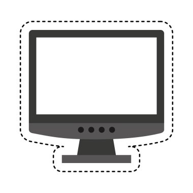 bilgisayar masaüstü izole simgesi