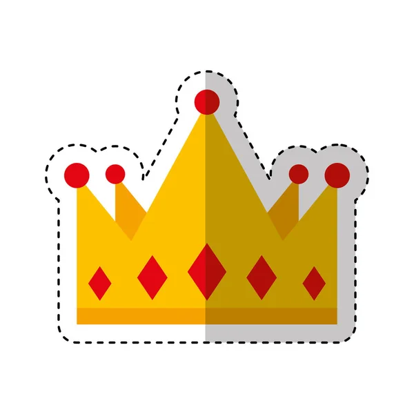 King crown isolated icon — Stock Vector