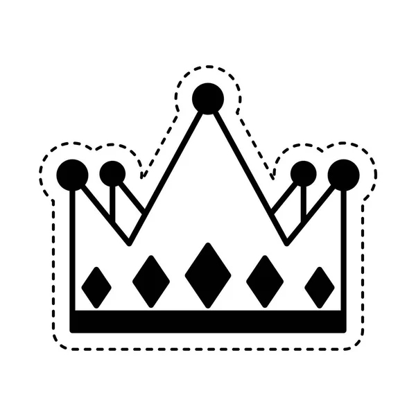 King crown isolated icon — Stock Vector