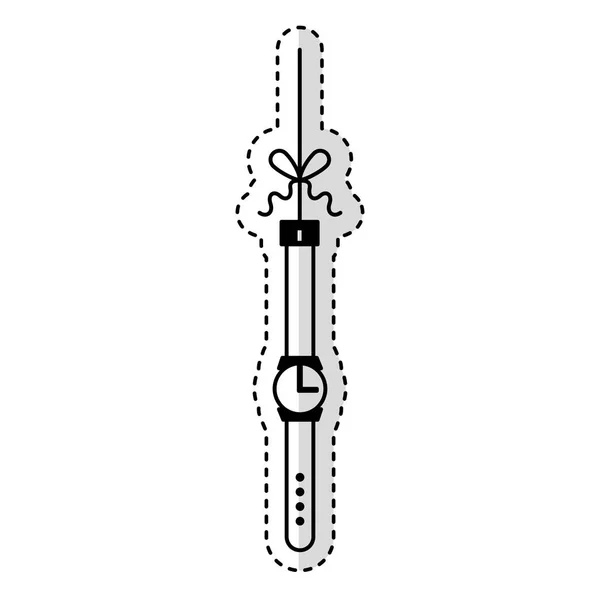 Mannelijke handpictogram horloge — Stockvector