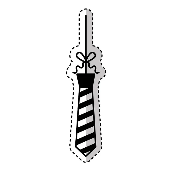 Ícone isolado gravata elegante —  Vetores de Stock