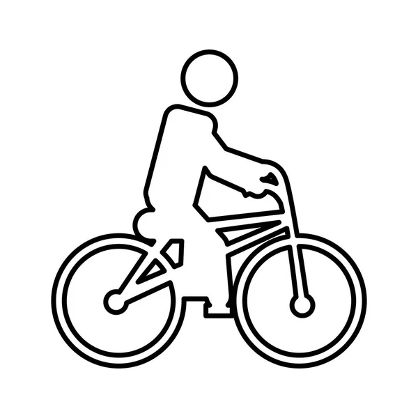 Bicycle extreme sport icon — Stock Vector